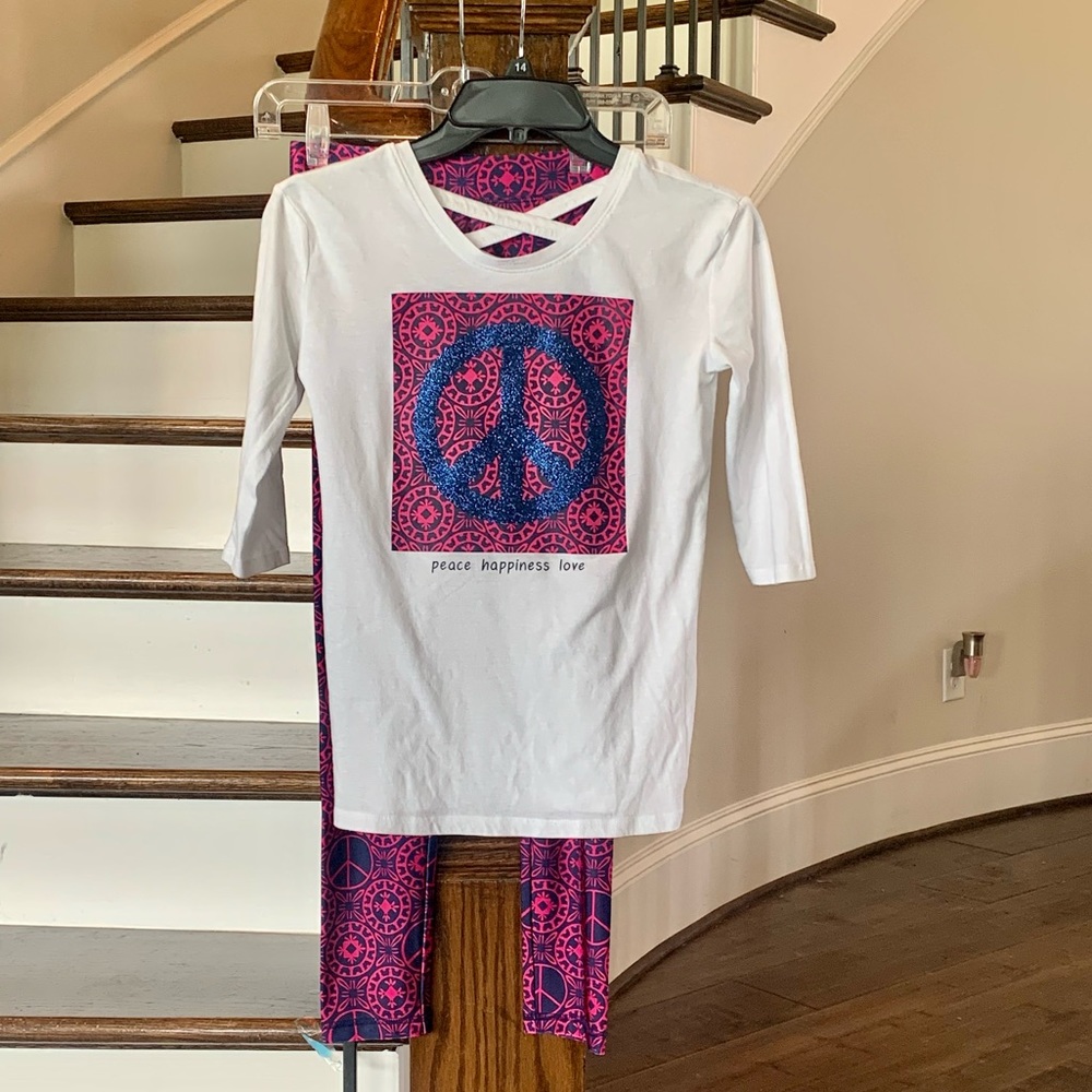 Justice Pants / Shirt Outfit